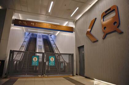 Estación Retiro con trenes, sin subtes y con menos movimiento que el habitual