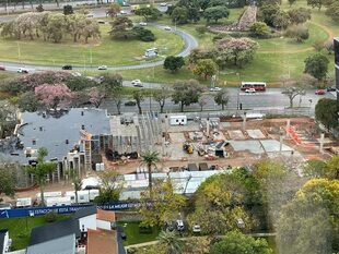 Estado de la obra al 3 de mayo de 2022, según una imagen compartida por los vecinos