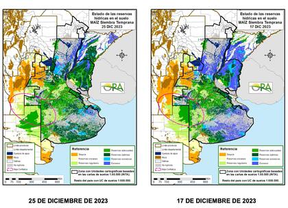 Estado de las reservas de agua en suelo