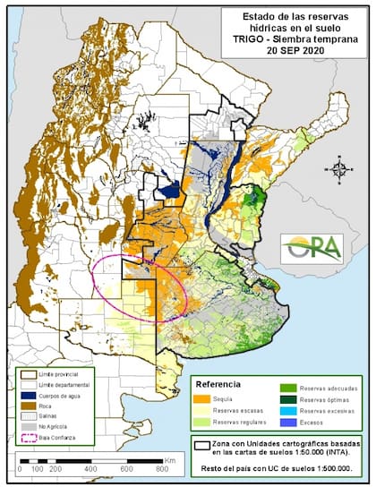 Estado de las reservas para el trigo