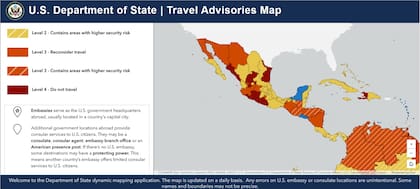 Estados de México como Colima, Guerrero, Michoacán, Sinaloa y Zacatecas se encuentran bajo el nivel de alerta más alto