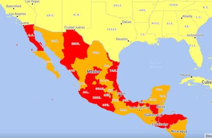 Estados del Norte, Golfo y Occidente de México aparecen con "alto riesgo" para los viajeros