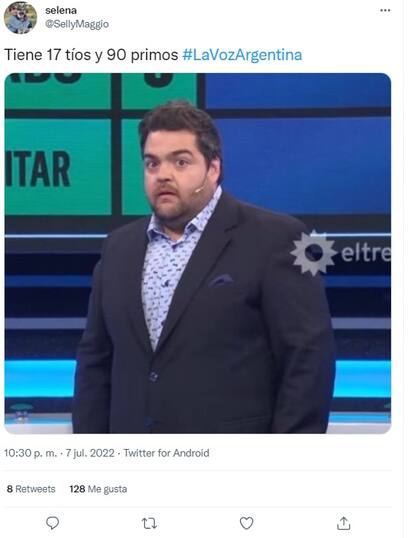 Estallaron los memes luego de que Víctor, participante de La Voz Argentina, mencionara que tiene 30 tíos y 90 primos