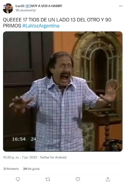 Estallaron los memes luego de que Víctor, participante de La Voz Argentina, mencionara que tiene 30 tíos y 90 primos