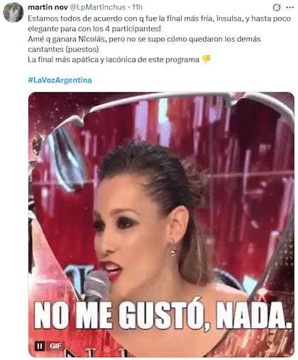 Estallaron los memes tras un final polémico en La Voz Argentina