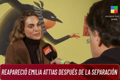 "Estamos bien, está todo bien, tenemos un buen diálogo y hay armonía", dijo Emilia Attias sobre su relación con el 'Turco' Naim (Foto: Captura de TV / América)