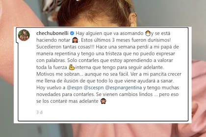 "Estamos muy felices": Chechu Bonelli anunció su tercer embarazo