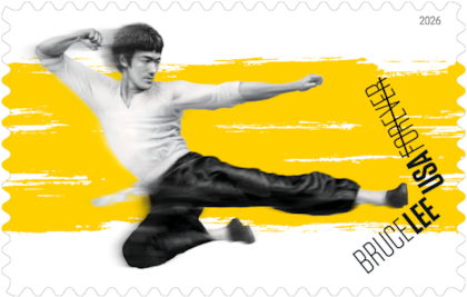 Estampilla de Bruce Lee del Servicio Postal de EE.UU. (usps.com)