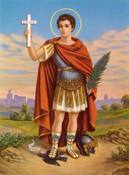 Estampita de la figura de San Expedito