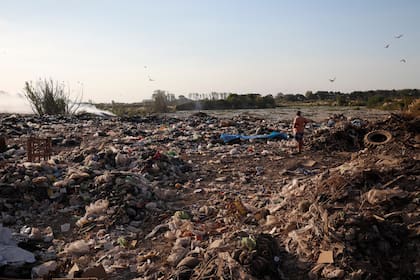 En el basural a cielo abierto de Luján se arrojan más de 100 toneladas de residuos por día sin ningún tratamiento previo