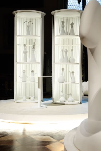 "Estanterías exhiben extractos vegetales en reposo, sustancias que resguardan en su química un poder de curación latente"