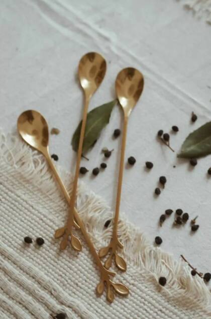 Estas cucharas son ideales para el café o los dips del copetín.