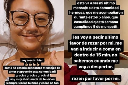 Estas dos historias fueron los últimos posteos que realizó Gao