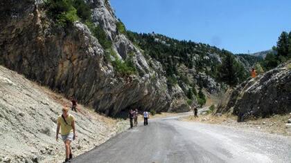 Estas rocas de piedra caliza en las montañas Taurus en Turquía son restos visibles de Gran Adria