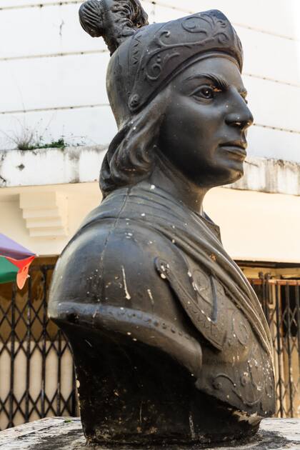 Estatua de Cristóbal Colón.