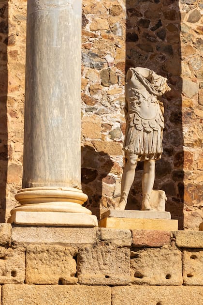Estatua en el Anfiteatro de Mérida