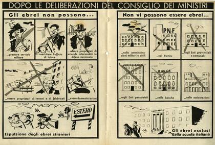 Este afiche comenzó a aparecer en todas las calles italianas después del famoso discurso de Mussolini en Trieste