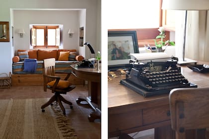 Este ambiente es living, cuarto de huéspedes y rincón de lectura gracias a una saliente que Ana diseñó para acurrucar un sillón.