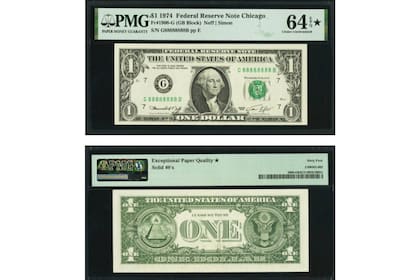 Este billete con un número de serie peculiar se vendió en miles de dólares