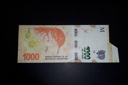 Este billete se vende a $8000 en Mercado Libre por la falla en el corte