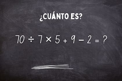 Este cálculo matemático se volvió viral en redes sociales, ya que muy pocas personas pueden dar con su resultado correcto en 10 segundos