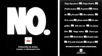 Este cartel se desplegó ampliamente en espacios públicos durante la década de 1990