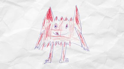 Este dibujo pertenece a un niño de seis años