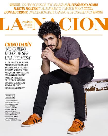 Este domingo, el Chino Darín, en la tapa de LA NACION Revista