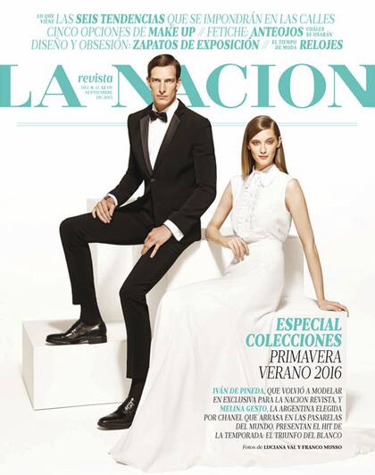Este domingo, Iván de Pineda y Melina Gesto, en el especial de moda de LA NACION Revista