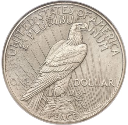 Este ejemplar de plata es conocido como el dólar de la Paz