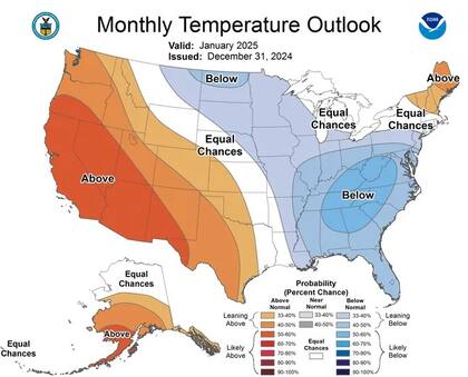 Este enero tendrá temperaturas por debajo de lo normal en Florida