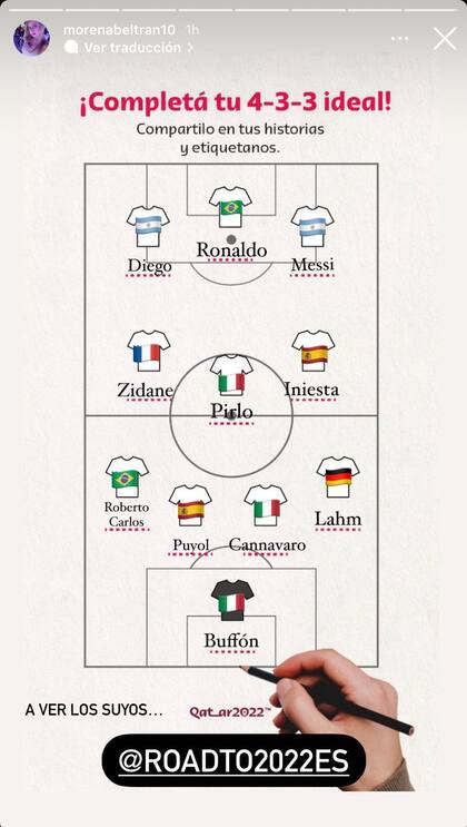 Este es el 4-3-3 ideal de Morena Beltrán