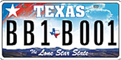 Este es el diseño de la matrícula Estrella Solitaria que aunque se dejó de emitir, alguna siguen en circulación