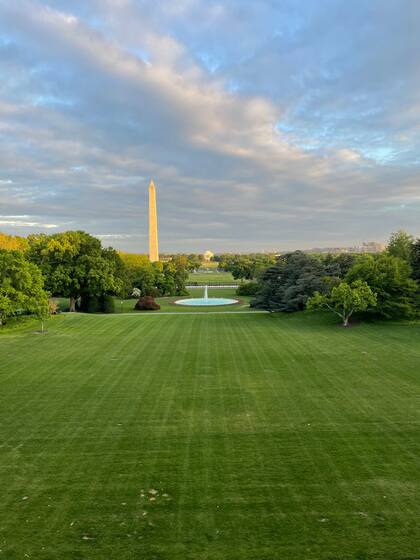 Este es el jardín sur de la Casa Blanca, donde se casará la nieta de Joe Biden