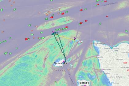 La zona donde fue hallado el avión.