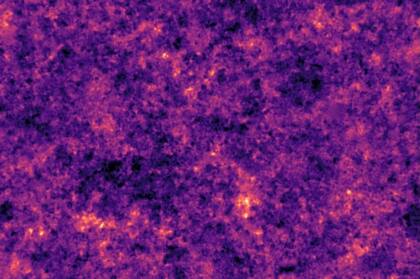 Este es el mapa más detallado de la distribución de materia oscura en el universo. Las zonas brillantes representan los puntos de mayor concentración, que es donde se forman las galaxias