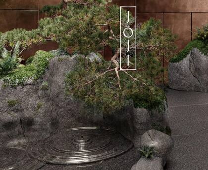 Este es el pequeño jardín japonés que hay que atravesar para ingresar a Jōji