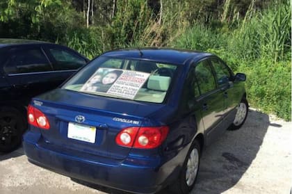 Este es el vehículo de Liliana Moreno y su hija Daniela; en su momento fue hallado en el estacionamiento de su casa en Doral, Miami-Dade