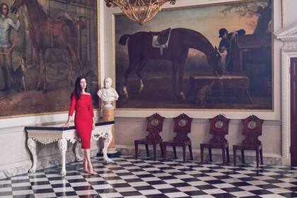 Este espacio se destaca por su piso de damero; era el lugar donde Diana practicaba danza