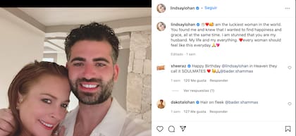 Este fue el momento en el que Lindsay Lohan anunció que ya eran esposos (Instagram: @lindsaylohan)