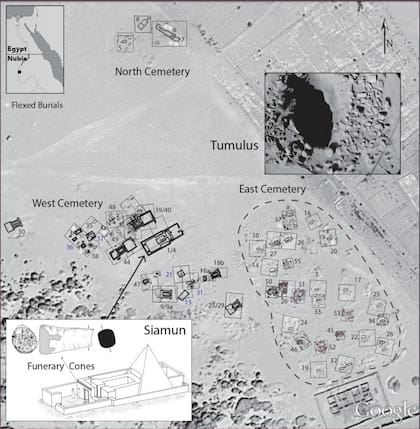 Este hallazgo se dio junto a otros materiales que acompañaron a los trabajadores. Se especula que servirían para que ejerzan su labor en el más allá