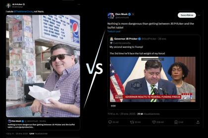 Este intercambio entre Musk y Pritzker pone de relieve las tensiones actuales en el discurso público (Foto X)