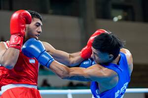 Este jueves, el boxeador argentino Luciano Amaya derrotó al peruano Leodan Pezo Saboya en los 16vos de final de la categoría 63,5 kg