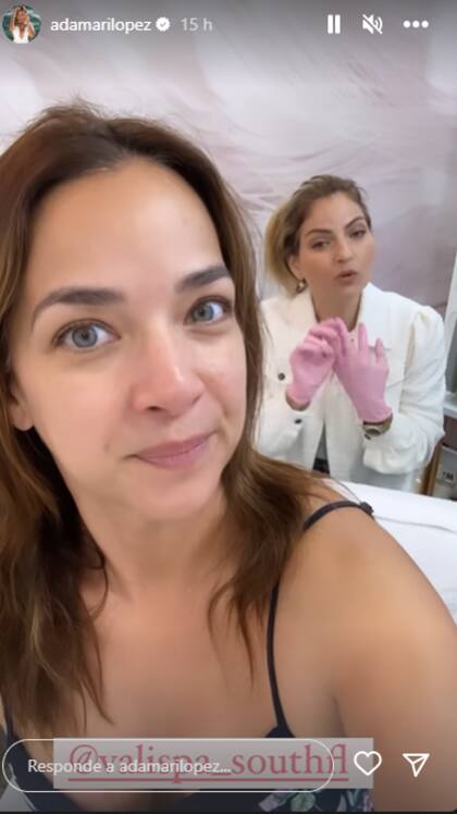 Este lunes, la conductora compartió historias en su Instagram donde aparece en un spa en Miami