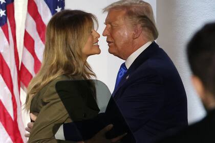 La pareja presidencial durante el mandato de Donald Trump