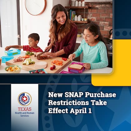 Este miércoles 4 de marzo, el HHSC recordó los nuevos cambios que se vienen en relación al beneficio Snap