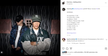 Este miércoles se lanzará la colaboración entre Bizarrap y Daddy Yankee