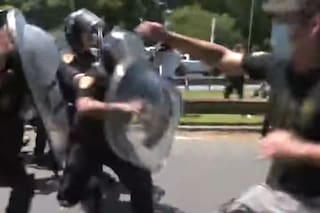 INTI: así fue el momento del enfrentamiento entre la policía y los trabajadores en la avenida General Paz