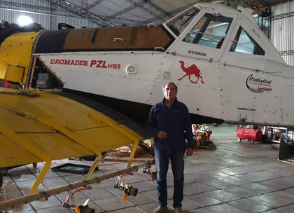 Este octubre próximo la empresa de aeroaplicador de Malatini cumplirá 43 años