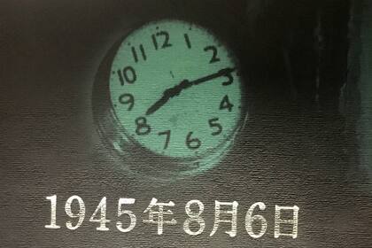 Este reloj se detuvo en la hora que estalló la bomba atómica